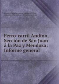 Ferro-carril Andino, Seccion de San Juan a la Paz y Mendoza: Informe general .