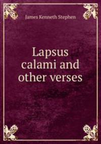 Lapsus calami and other verses