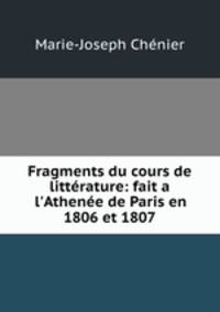 Fragments du cours de litterature: fait a l