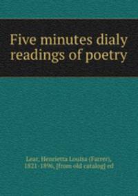 Five minutes dialy readings of poetry