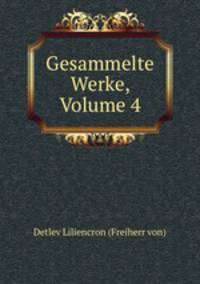 Gesammelte Werke, Volume 4