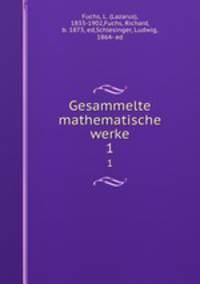Gesammelte mathematische werke. 1