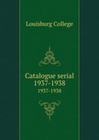 Catalogue serial. 1937-1938