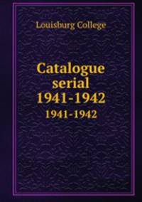 Catalogue serial. 1941-1942