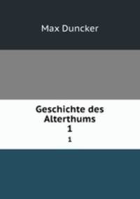 Geschichte des Alterthums. 1
