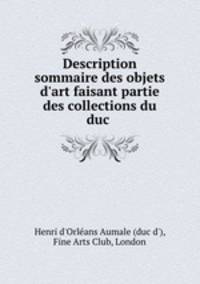 Description sommaire des objets d