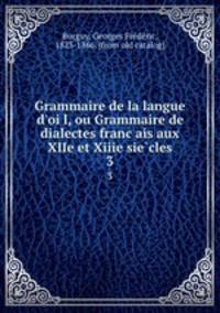 Grammaire de la langue d