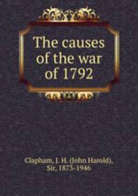 The causes of the war of 1792