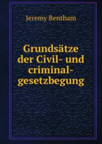Grundsatze der Civil- und criminal-gesetzbegung
