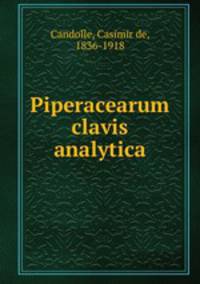 Piperacearum clavis analytica