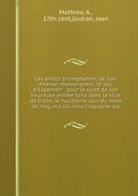 Les armes triomphantes de Son Altesse, monseigneur, le duc d