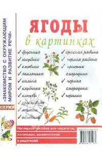Ягоды в картинках. Наглядное пособие для педагогов, логопедов, воспитателей и родителей