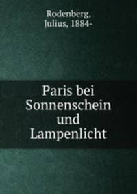Paris bei Sonnenschein und Lampenlicht