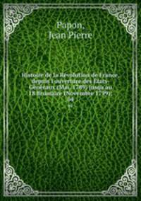 Histoire de la Revolution de France, depuis l