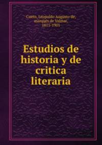 Estudios de historia y de critica literaria