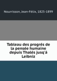 Tableau des progres de la pensee humaine depuis Thales jusq