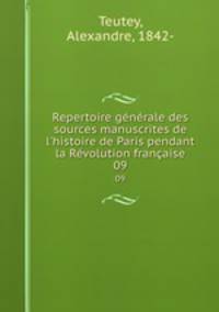 Repertoire generale des sources manuscrites de l