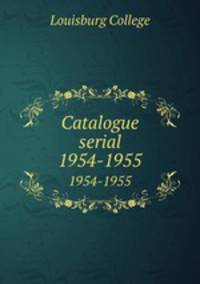 Catalogue serial. 1954-1955