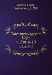 Coleopterologische Hefte. v. 2 pt. 6-10