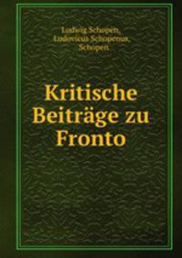 Kritische Beitrage zu Fronto