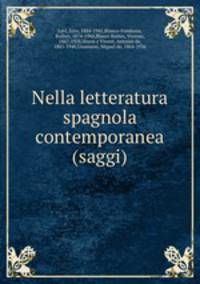 Nella letteratura spagnola contemporanea (saggi)
