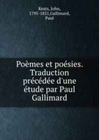 Poemes et poesies. Traduction precedee d