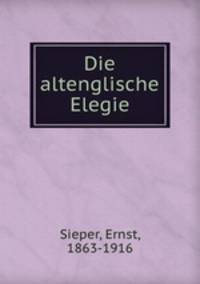 Die altenglische Elegie