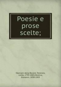 Poesie e prose scelte;