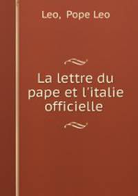 La lettre du pape et l