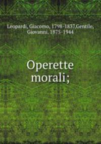 Operette morali;