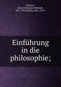 Einfuhrung in die philosophie;