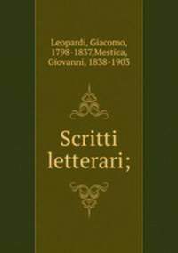 Scritti letterari;