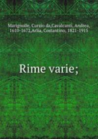 Rime varie;
