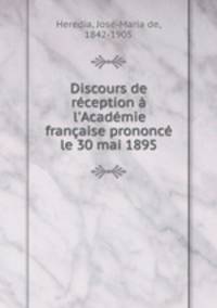Discours de reception a l