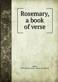 Rosemary, a book of verse