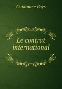 Le contrat international .