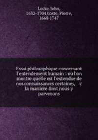 Essai philosophique concernant l