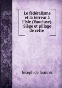 Le federalisme et la terreur a l