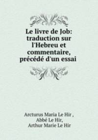 Le livre de Job: traduction sur l