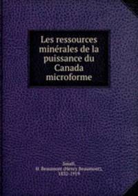 Les ressources minerales de la puissance du Canada microforme