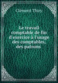 Le travail comptable de fin d
