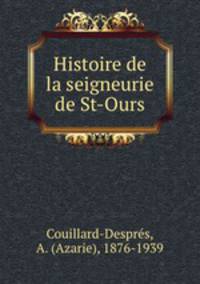 Histoire de la seigneurie de St-Ours