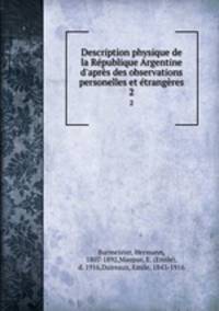 Description physique de la Republique Argentine d