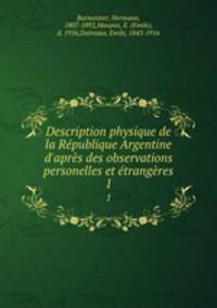Description physique de la Republique Argentine d