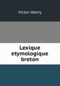 Lexique etymologique breton