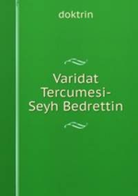 Varidat Tercumesi-Seyh Bedrettin