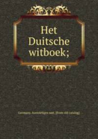Het Duitsche witboek;