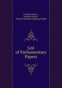 List of Parliamentary Papers