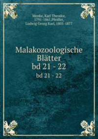 Malakozoologische Bltter. Band 21 - 22