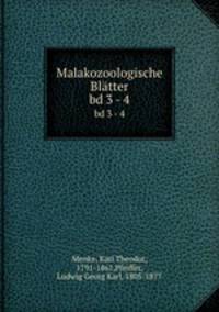 Malakozoologische Bltter. bd 3 - 4